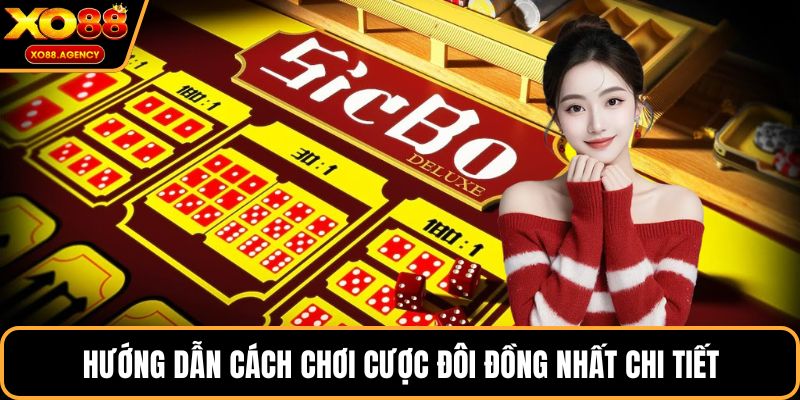 Hướng dẫn cách chơi cược đôi đồng nhất chi tiết